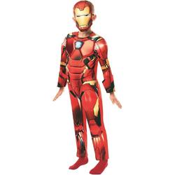 Iron | Man | IJzersterke Iron Man Avengers Assemble Deluxe Kind Kostuum | Large | Carnaval kostuum | Verkleedkleding